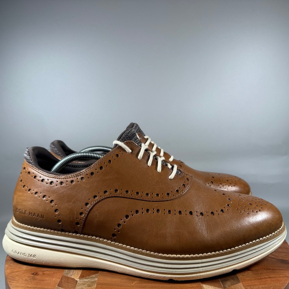 Cole Haan OriginalGrand Wingtip Oxford British Tan Leather C32071 Mens 11.5 W